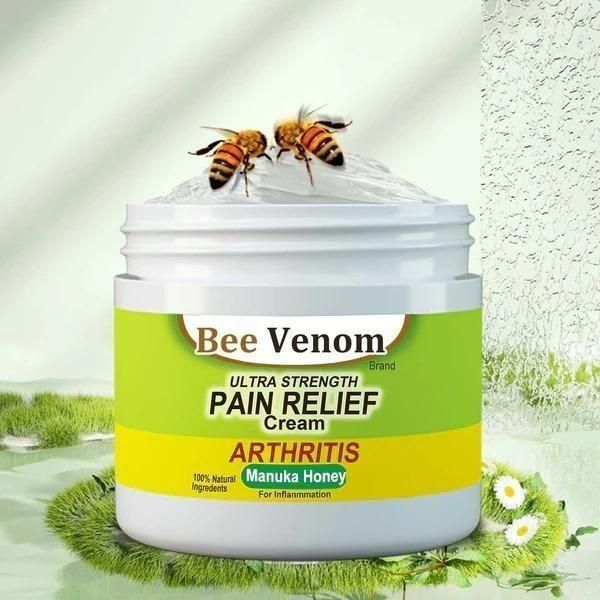 30 DAY MONEY BACK OFFER!! #1 Bee Venom Pain Relief Cream Buy 1 Get 2 Free! ⭐⭐⭐⭐⭐(5,862 Ratings)( Pack Of 3 )