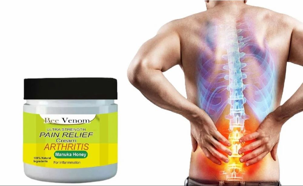 30 DAY MONEY BACK OFFER!! #1 Bee Venom Pain Relief Cream Buy 1 Get 2 Free! ⭐⭐⭐⭐⭐(5,862 Ratings)( Pack Of 3 )